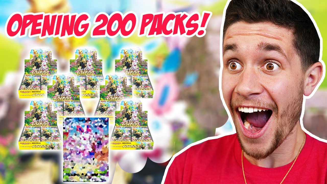 OPENING 200 EEVEE HEROES BOOSTER PACKS! - SECRET RARE HUNTING