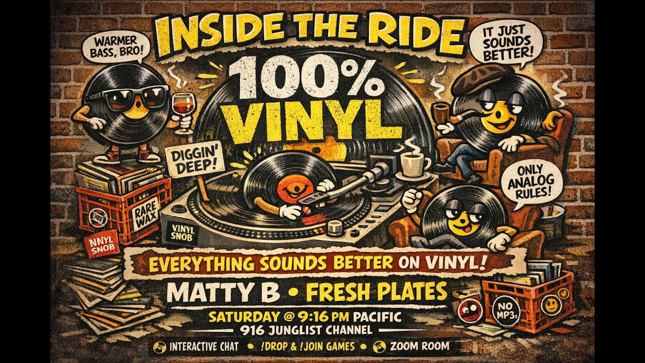 INSIDE THE RIDE - 100% VINYL! - Line Up: @beersandbeatspdx | @fresh_plates
