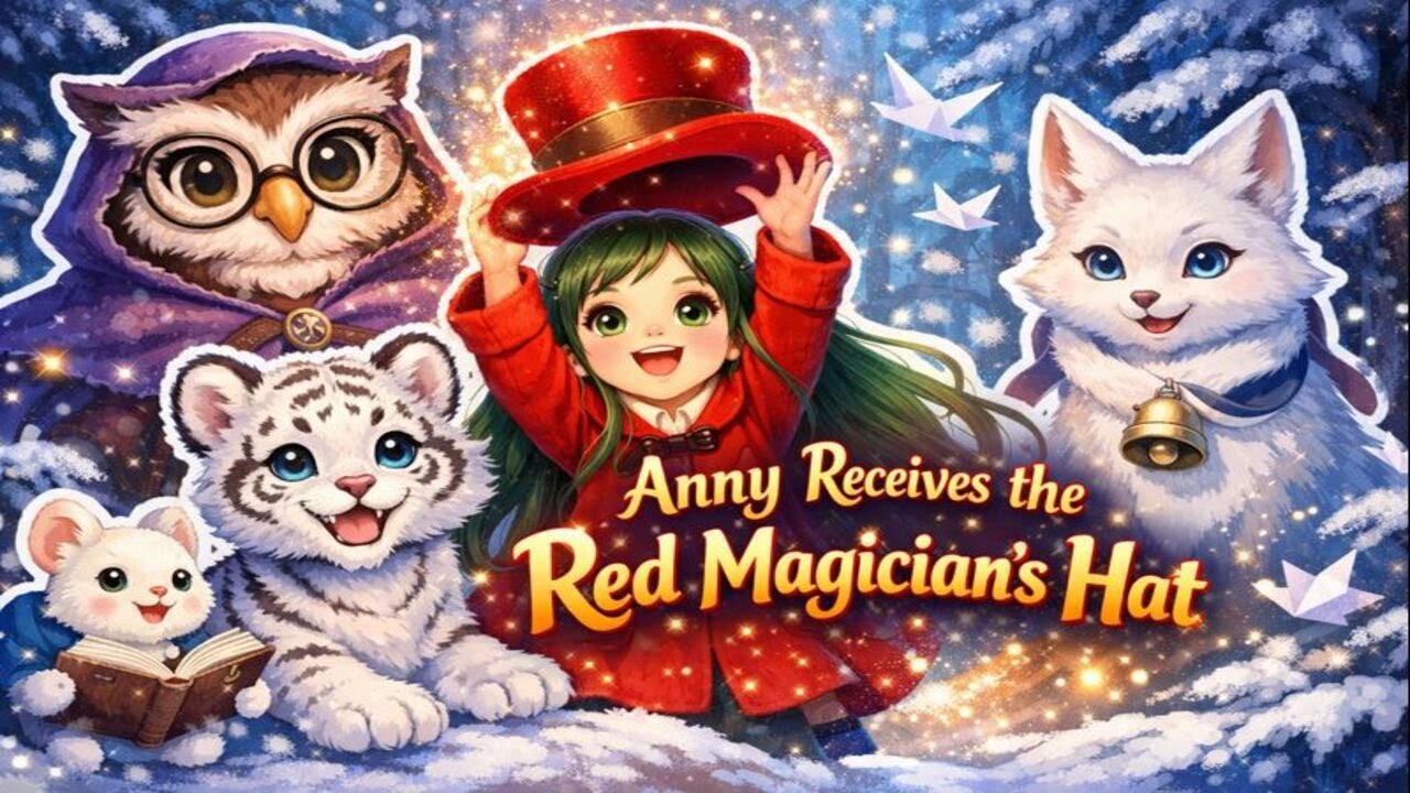 Anny And Nika : Anny Receives the Red Magician's Hat 🎩❄️ | 3D Kids Animation
