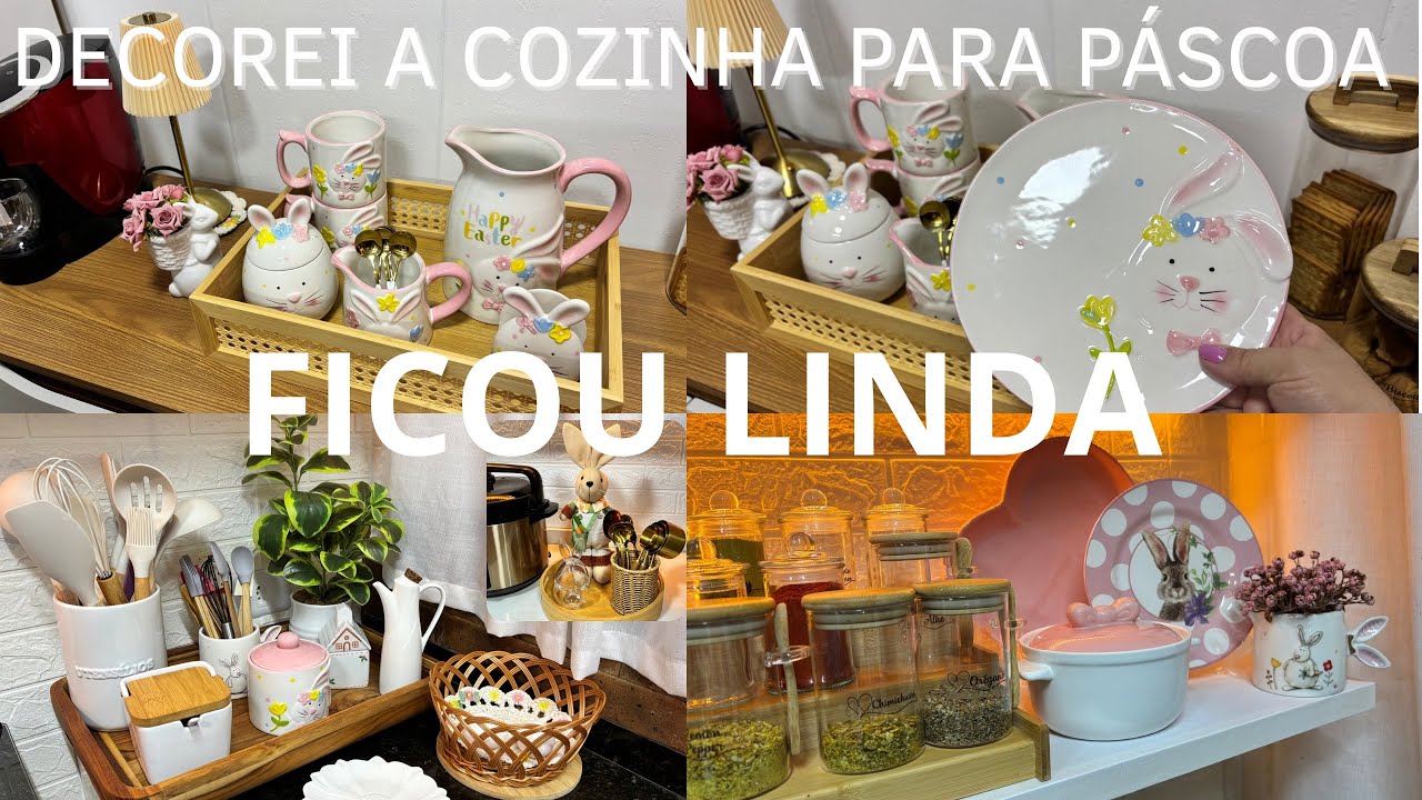 ROTINA , JÁ COMECEI DECORAR  A COZINHA PARA PÁSCOA.