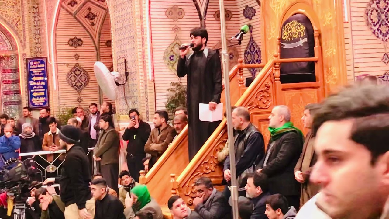 نعي مرتضى حرب  حزين عن الام_ في الامام علي ع (استشهاد فاطمة الزهراء ع) العتبه العلويه