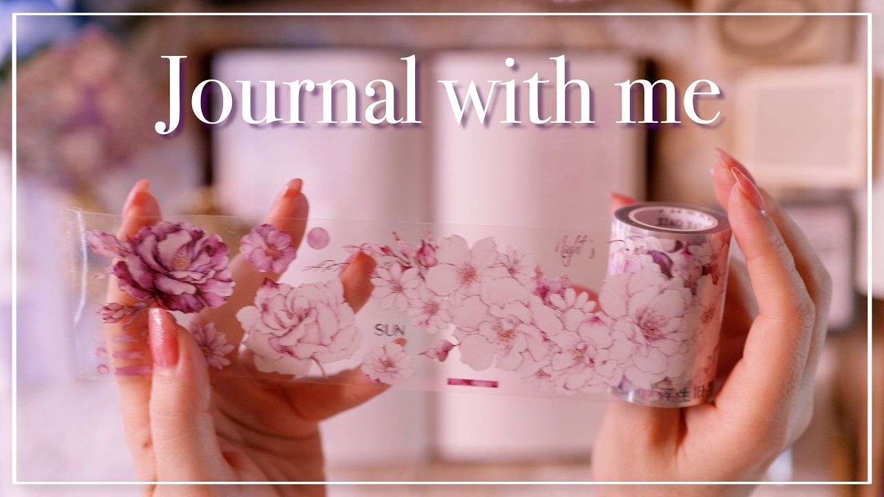 [ASMR] Purple themed collage💜💜💜  |  journal with me | collage