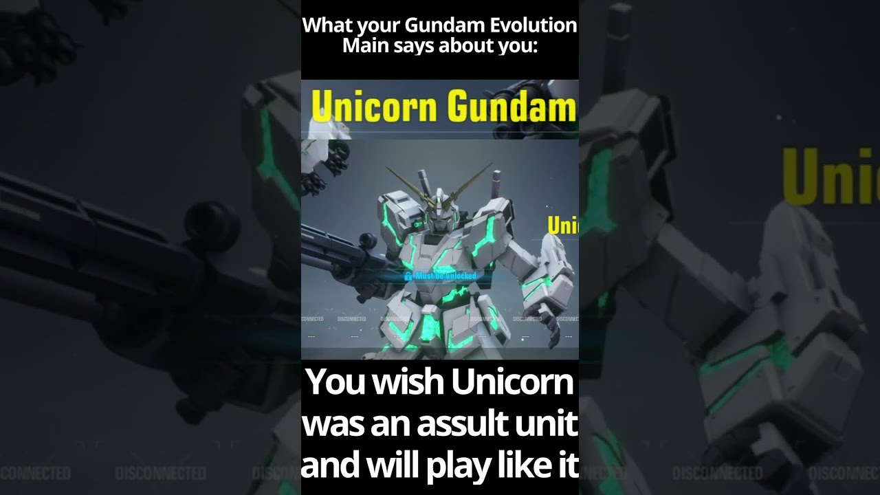 What playing locked units in #gundamevolution says about you