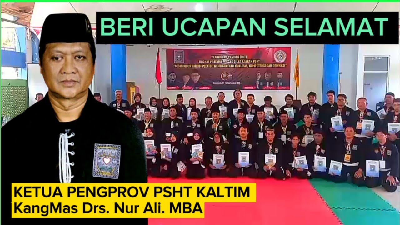 Ketua Pengprov PSHT Kaltim Drs. Nur Ali MBA sampaikan ini 