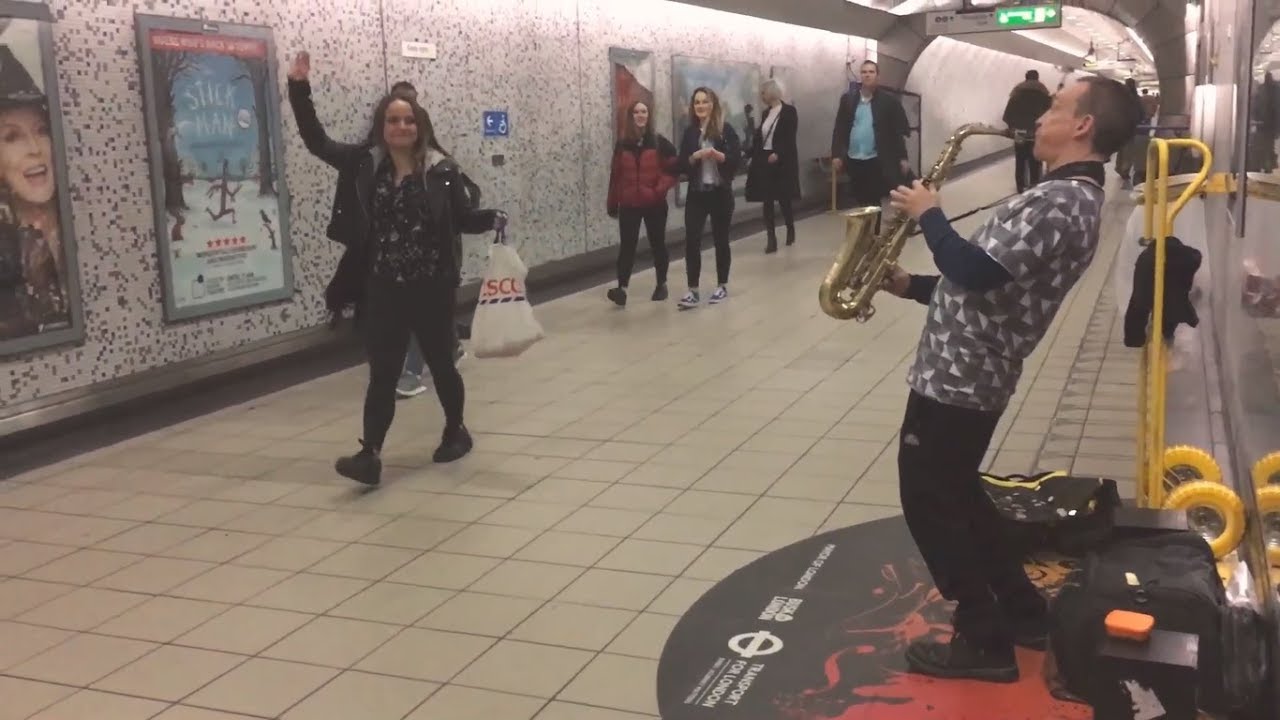 Amazing Sax Player on London Underground