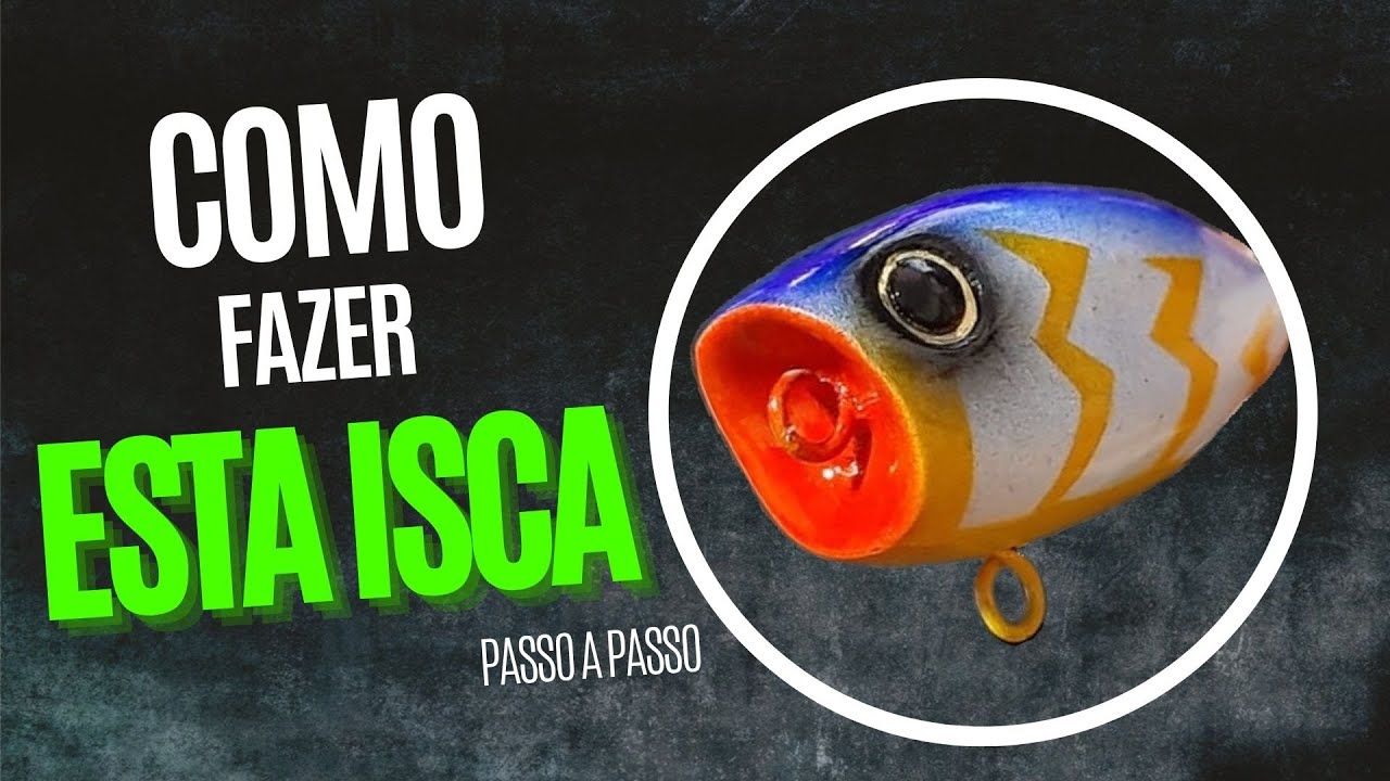 Isca Artificial Artesanal Passo a Passo - POPPER ✅✅