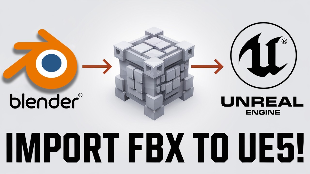 Как импортировать FBX-файлы из Blender в Unreal Engine 5
