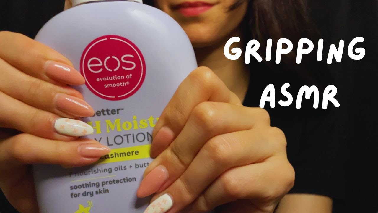 ASMR| Slightly Aggressive Gripping and Grasping bottles (no talking)