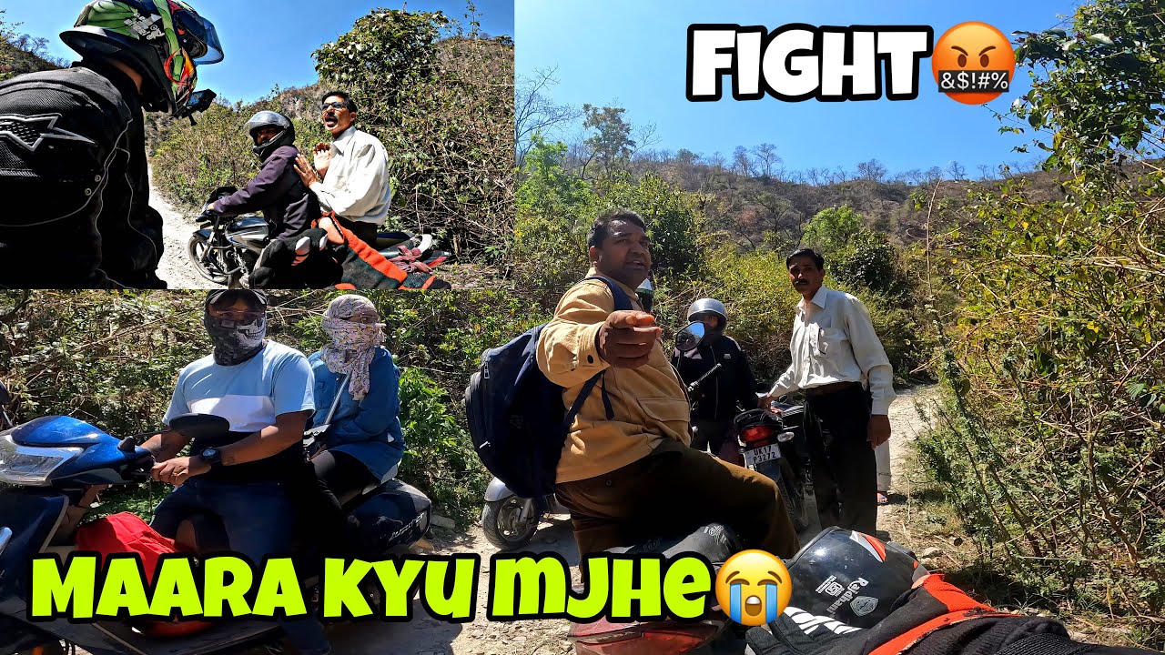 Extreme Road Rage Fight With Villagers 😠 || Wrong Side Aakar Marne Ki Dhamki Di #roadrage #india