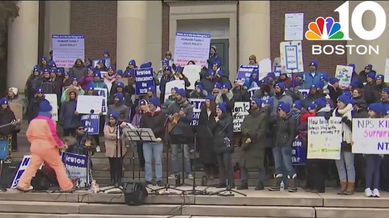 Newton striking teachers face a new lawsuit, controversy