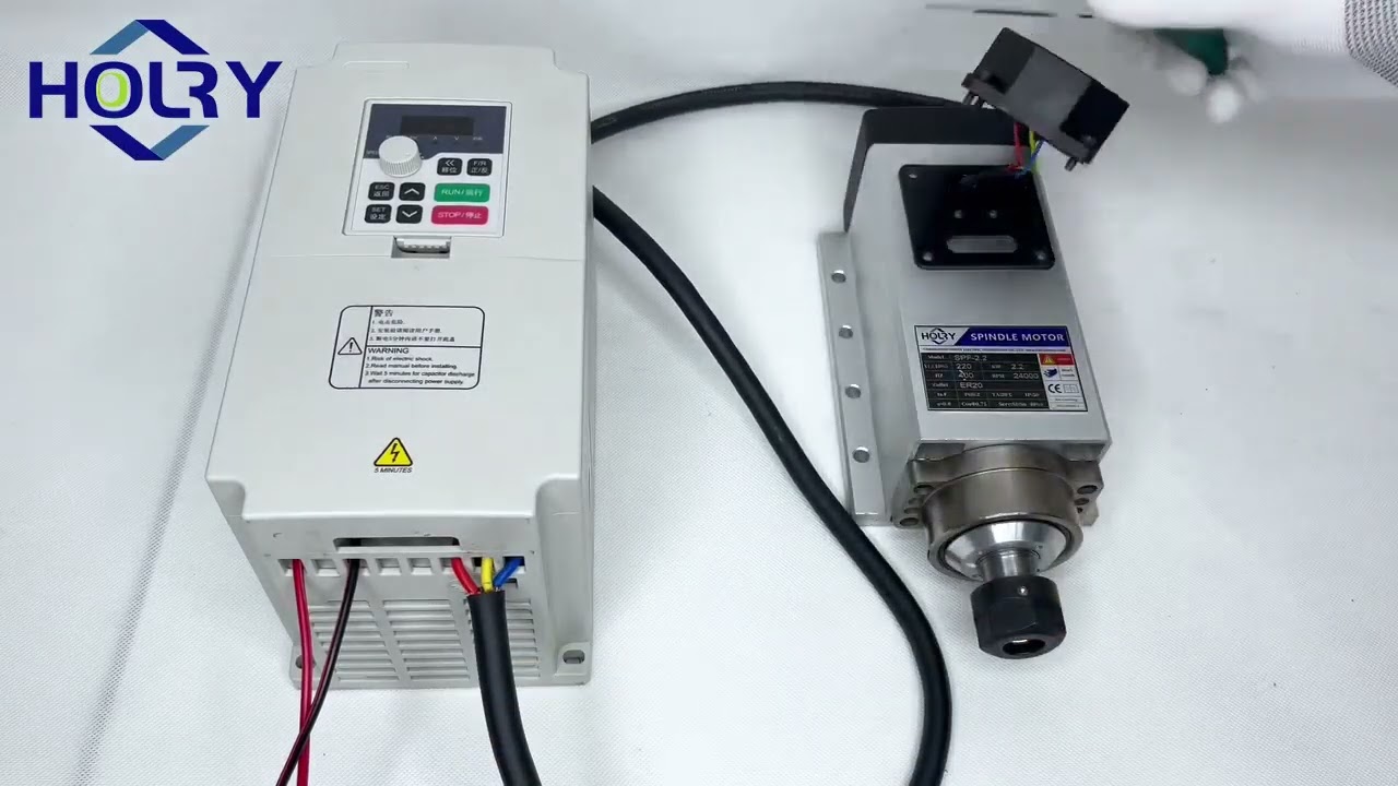 HOLRY 2.2kW Air-Cooled Spindle Motor Putting through its paces! 🚀