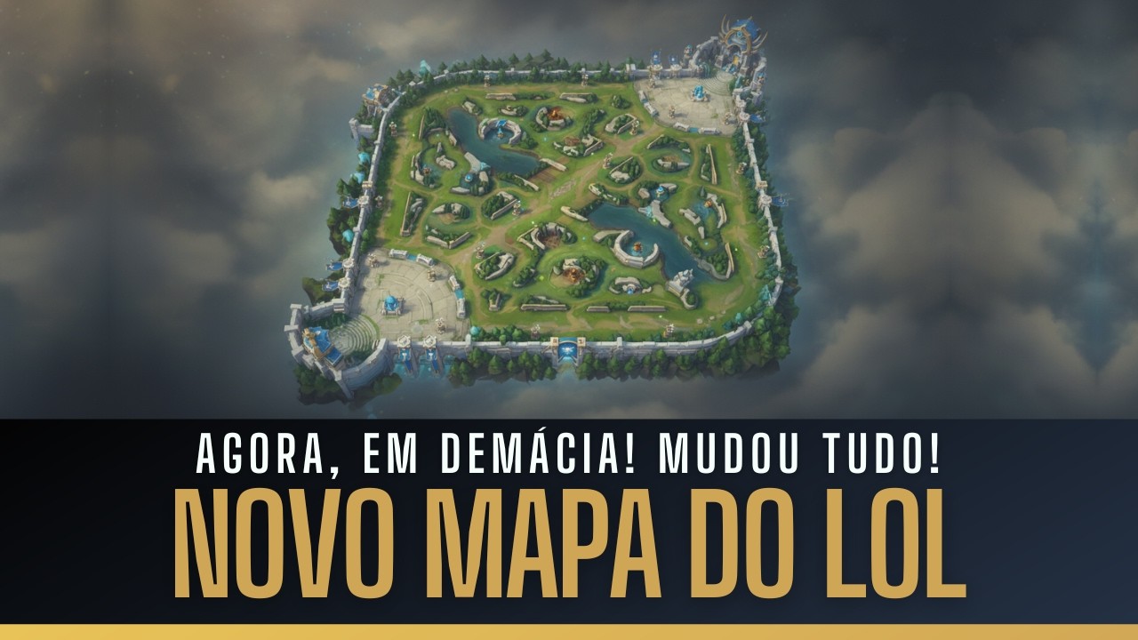 Explicando a NOVA TEMPORADA do LOL! NOVO MAPA de DEMACIA, mudan&ccedil;a nas TORRES, MINIONS e JUNGLE