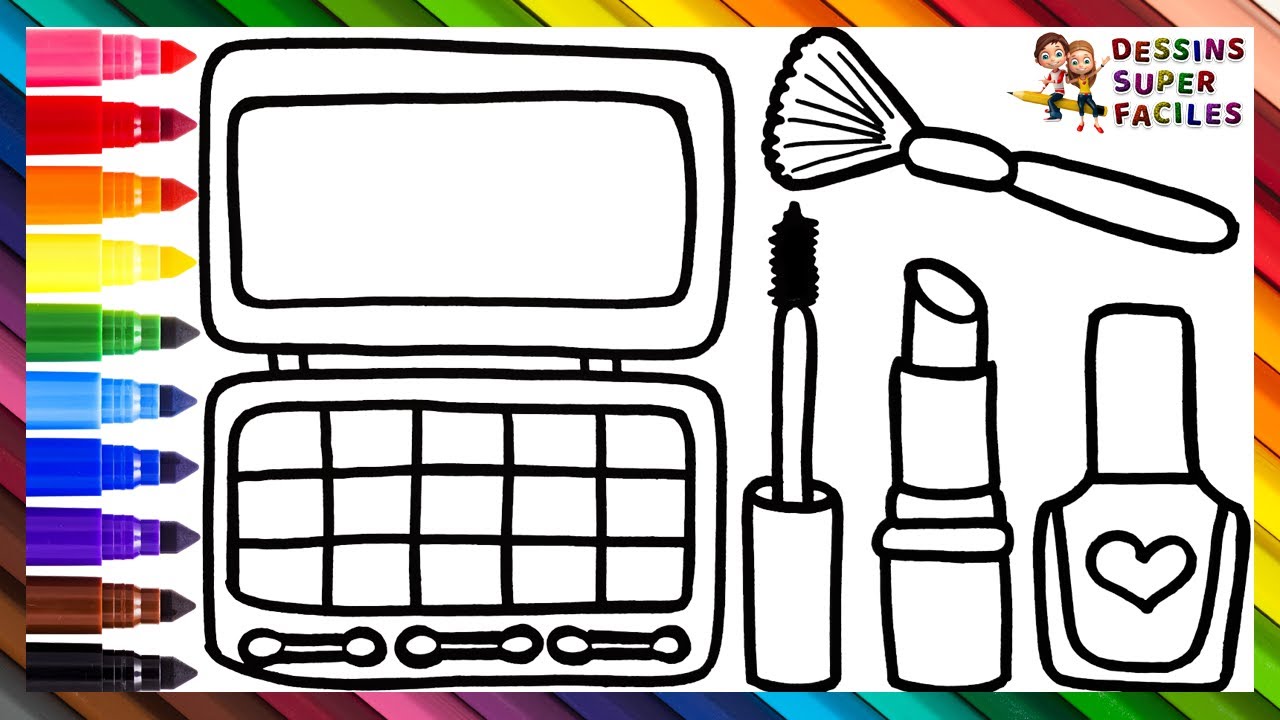 Dessiner et Colorier du Maquillage 💅💄💋👁️🖌️🌈 Dessins Pour Enfants