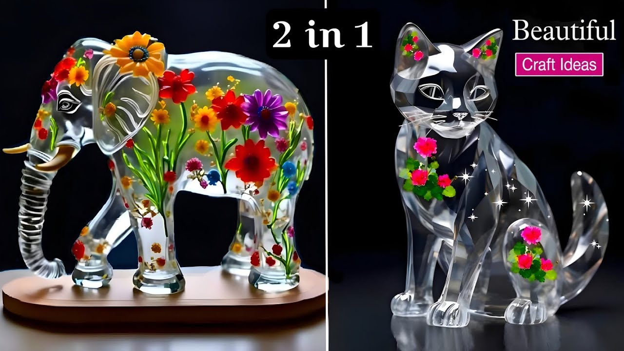 No Money False Glass Home Decor | Reusable Crafts | DIY 🥰💖