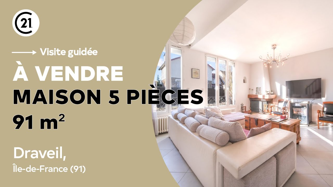 Maison à vendre 5 pièces 91 m² - Draveil, Île-de-France (91) - Century 21 Avantage Immo Draveil