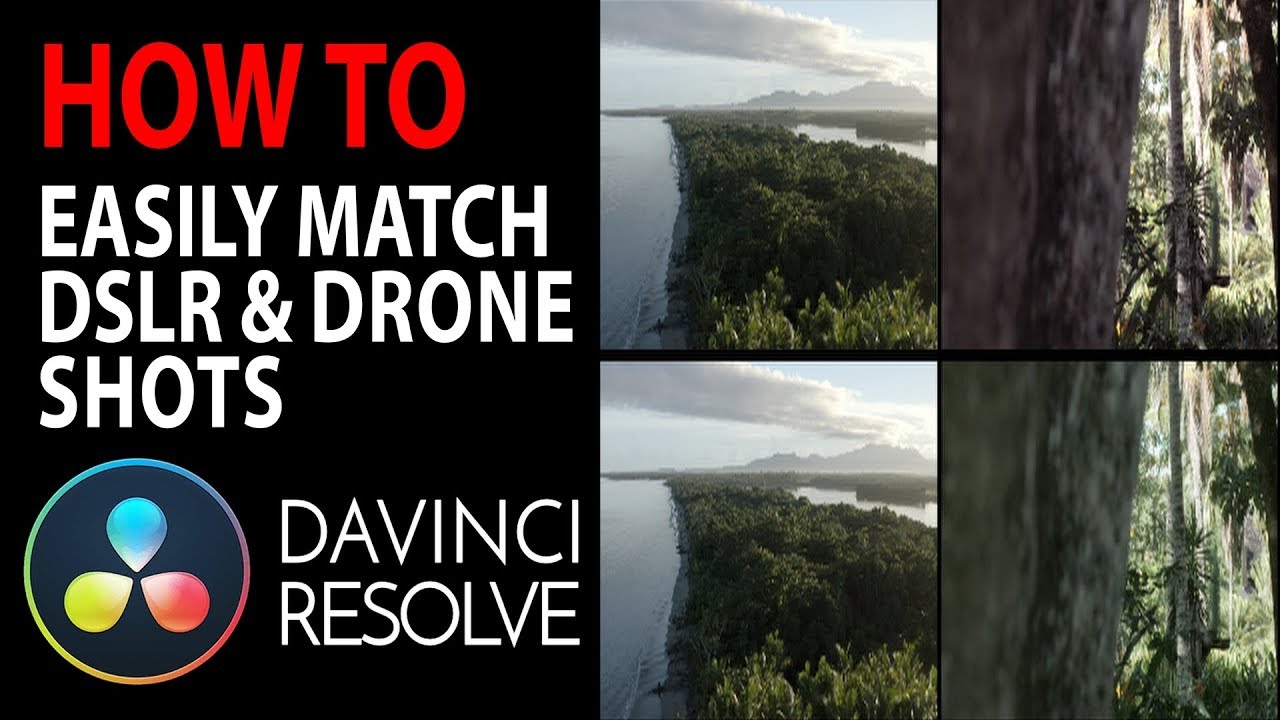 Match Drone & DSLR Shots | DaVinci Resolve 16 Tutorial