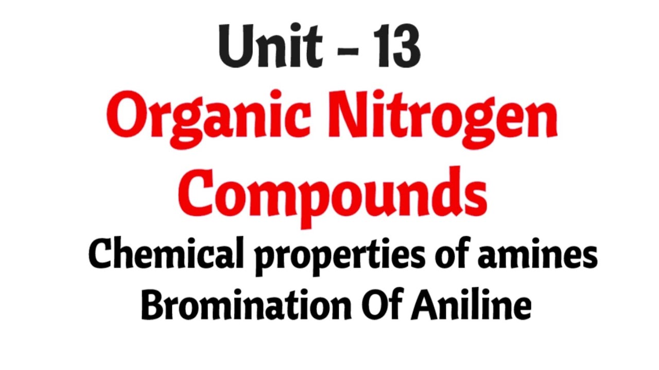 Bromination of aniline| Chemical properties of amines |  Organic nitrogen compounds |TN 12 chemistry