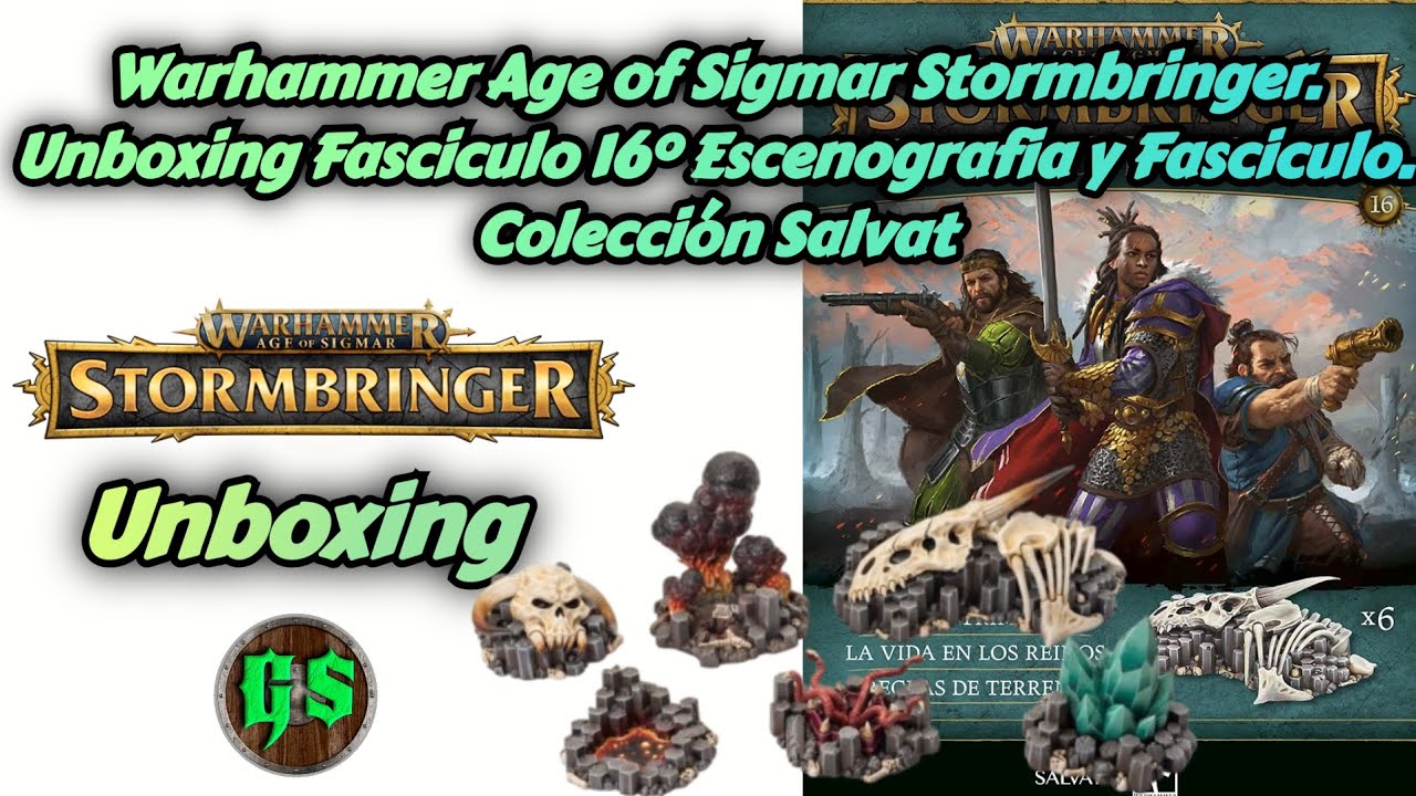 🔥WARHAMMER AGE OF SIGMAR STORMBRINGER COLECCIÓN SALVAT🔥Unboxing Fasciculo 16° Escenografía.