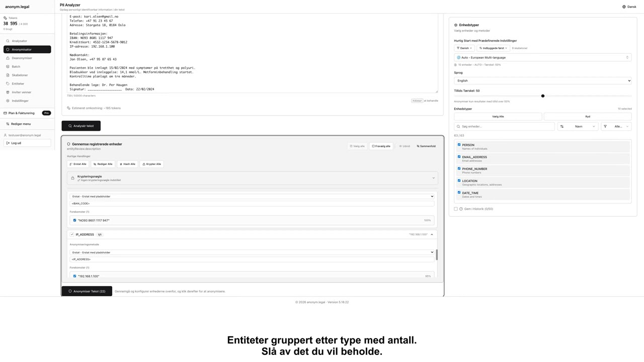 Slik anonymiserer du personopplysninger i tekst, filer og dokumenter — 285+ typer | anonym.legal ...