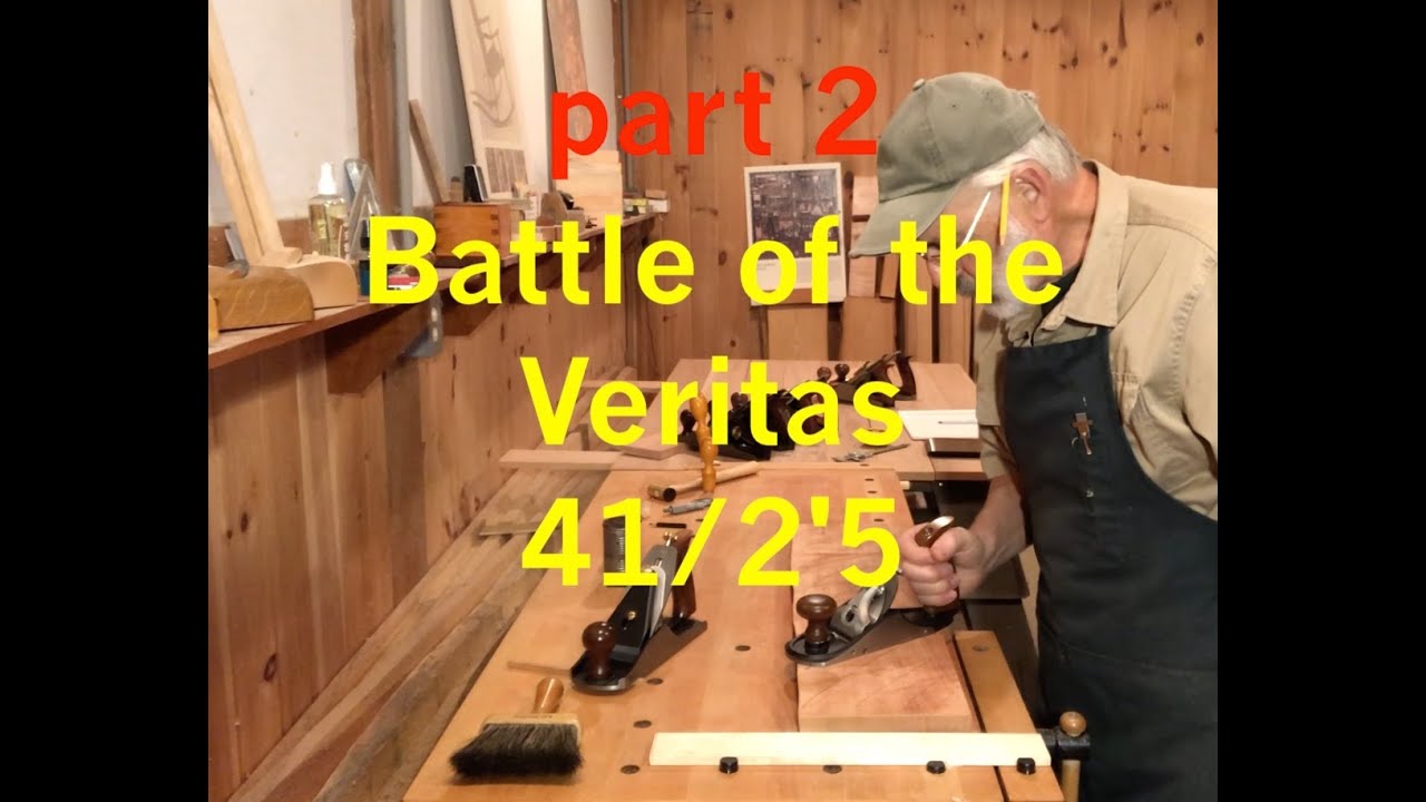 часть 2 - Битва Veritas 4-1/2 против Veritas Custom. Какой рубанок для сглаживания лучше?