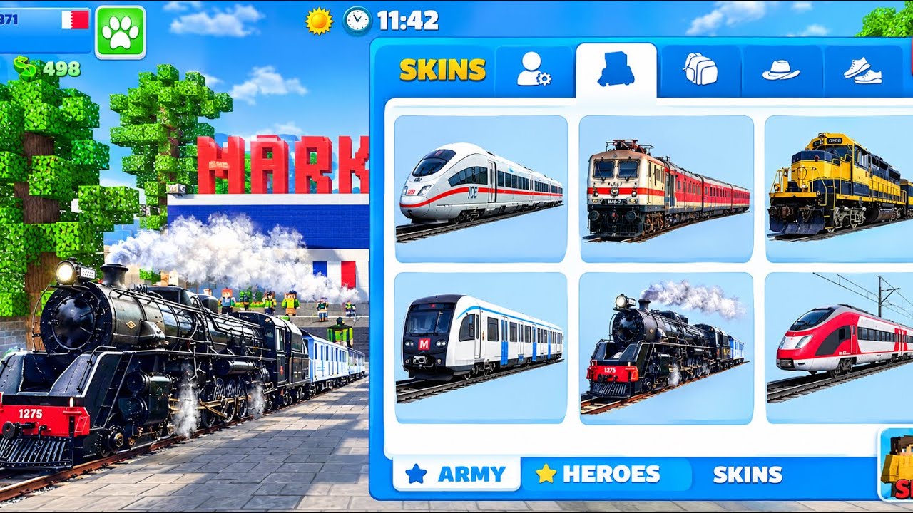 School Party Craft &ndash; MASSIVE NEW SKINS UPDATE! ALL 6 New TRAIN SKINS UNLOCKED! 🚆🔥