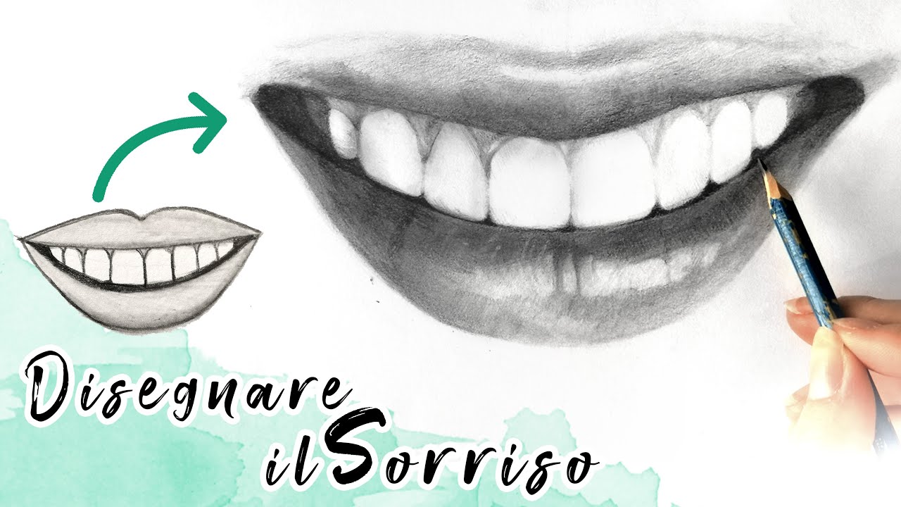 COME DISEGNARE UN SORRISO!😄 Perchè c'è sempre bisogno di positività!  Tutorial disegno bocca e denti