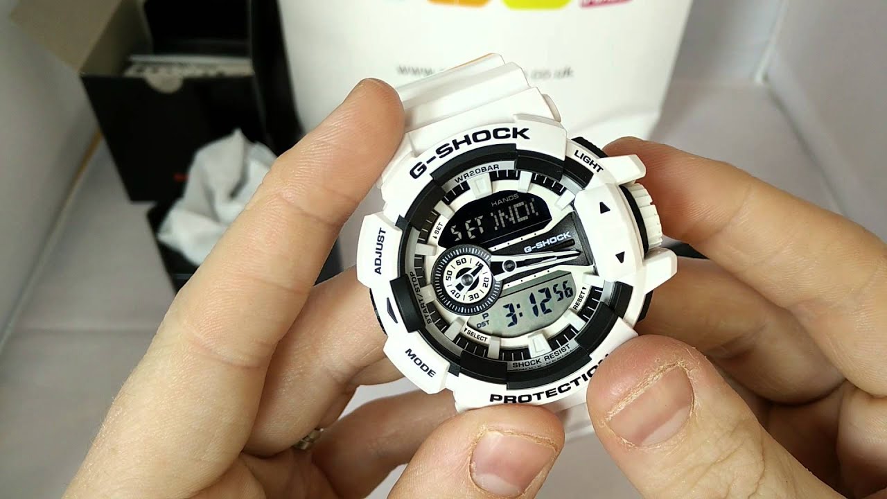 Casio GShock GA-400-7 review. HD