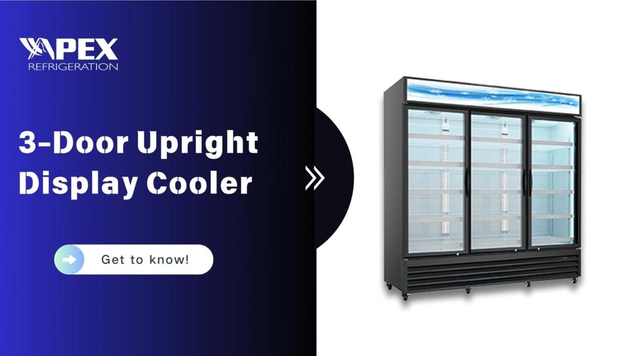 Apex Triple Door Display Refrigerator for Supermarket | VT-1600