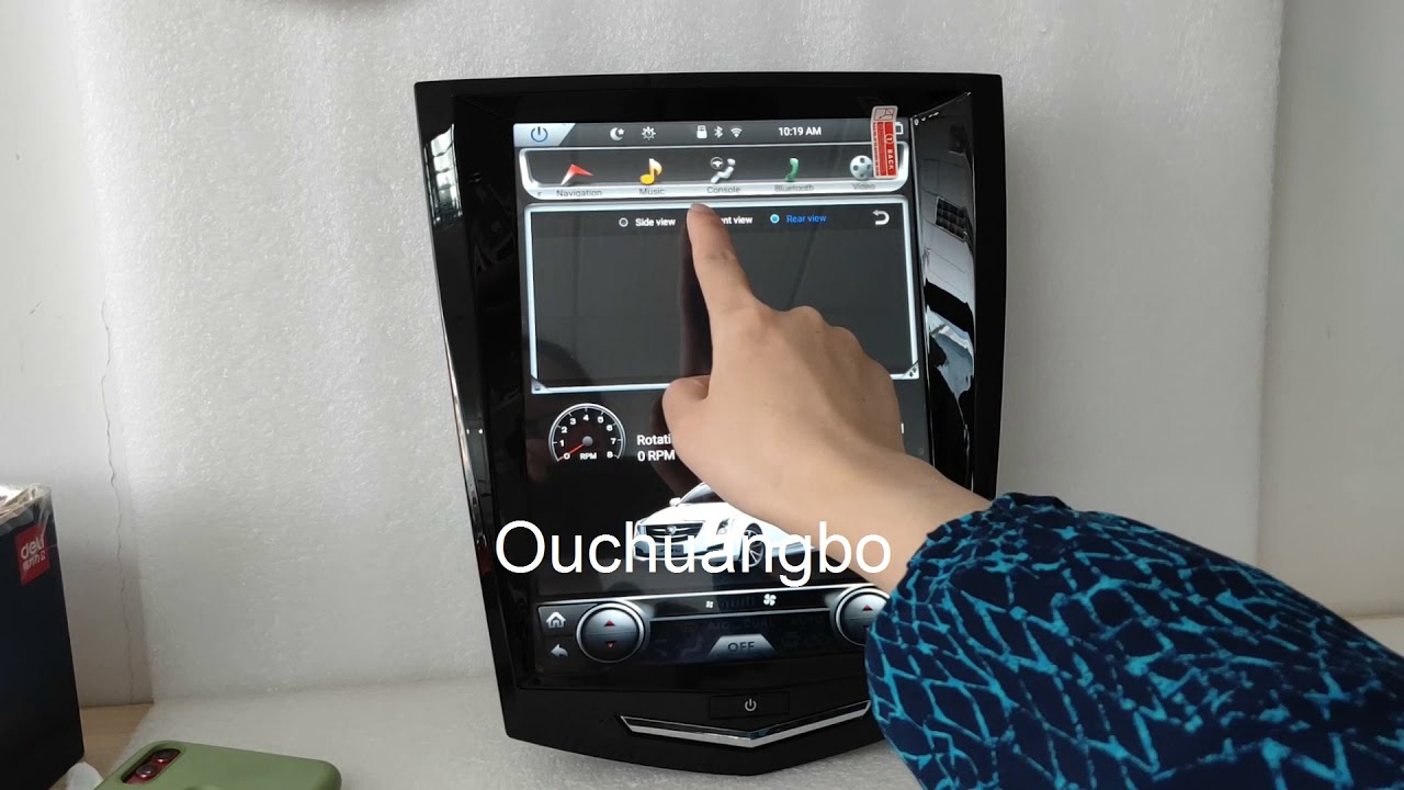 Ouchuangbo tesla 10.4 inch Cadillac escalade  2017 ESV radio gps android 9.0