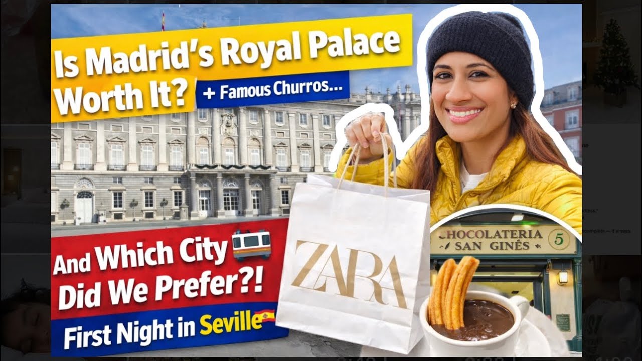 Exploring Madrid’s Royal Palace + The Best Churros Before Heading to Seville #travel #food #spain 