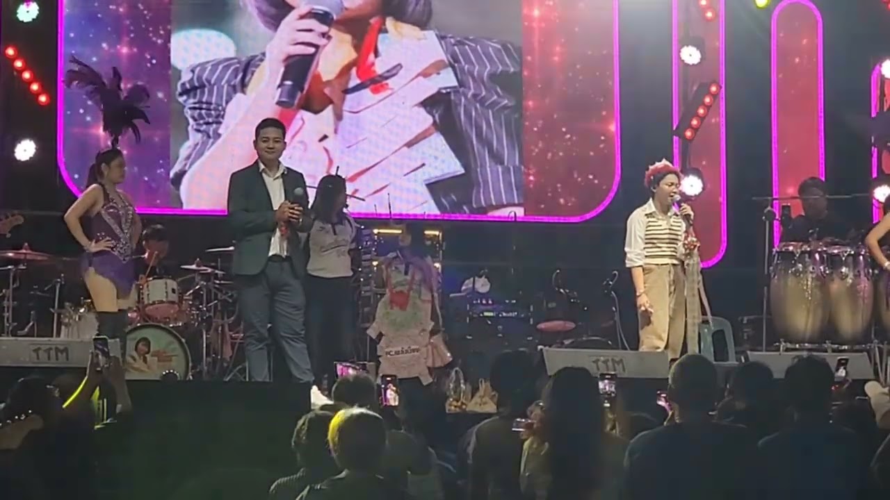 จูบเย้ยจันทร์ พี่ปิงน้องต้นข้าว สุปรียา งานวัดคลองสวน อ.สุมทรเจดีย์ จ.สมุทรปราการ