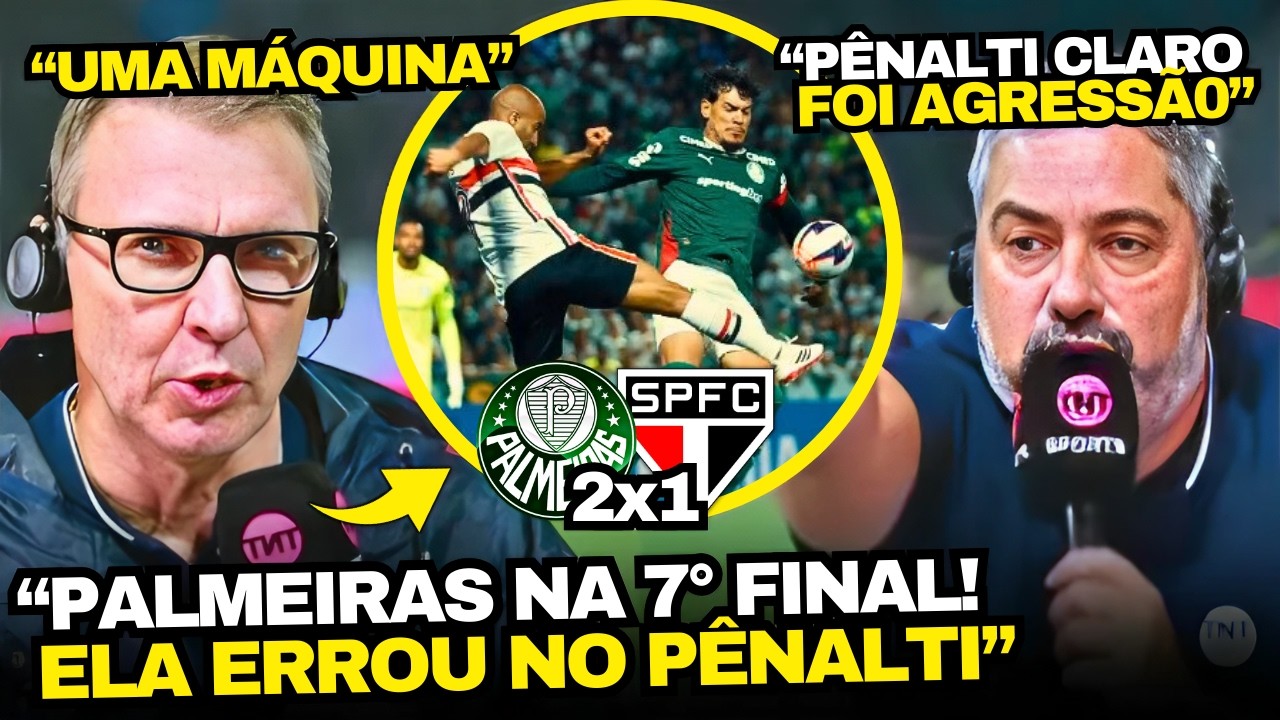 IMPRENSA SE RENDE AO PALMEIRAS E VELOSO E RICARDINHO DISCUTEM PÊNALTI