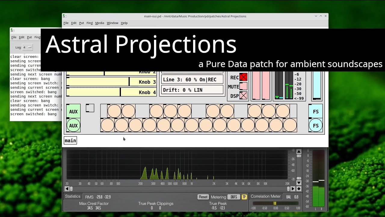 Astral Projections: a Pure Data based ambient patch (Organelle & desktop)