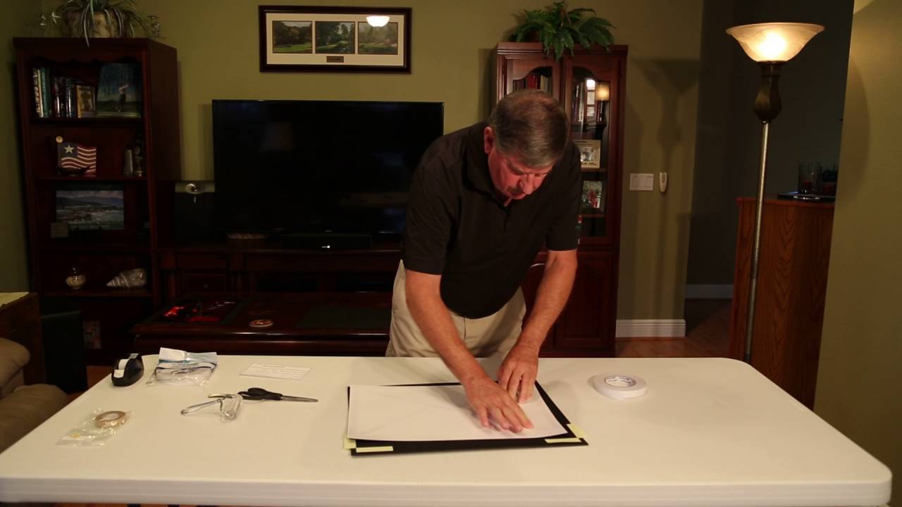 Mounting your photo with double-sided tape - Larry George