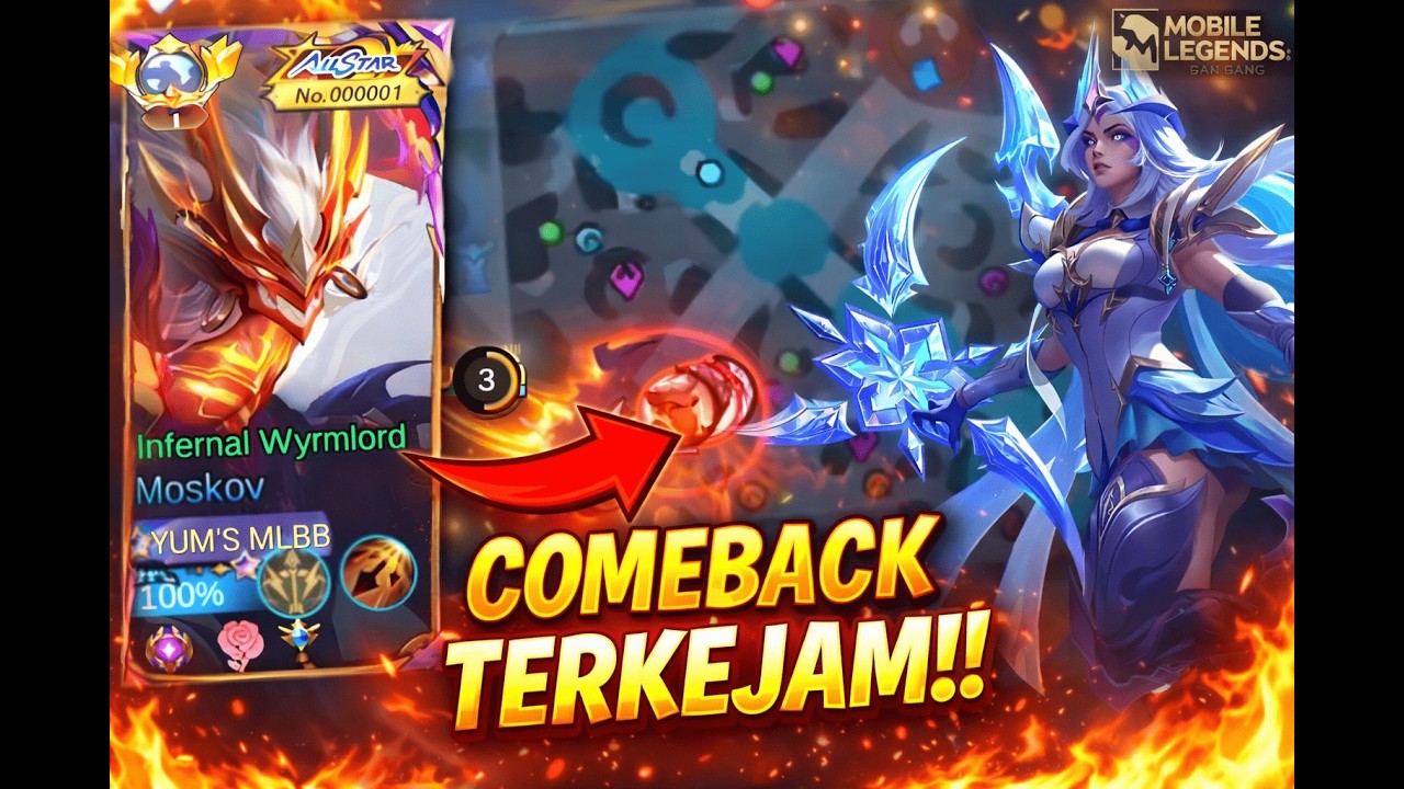 EPIC COMEBACK TERPARAH‼️MOSKOV VS HERO OP (KARRIE)‼️SENGIT BANGET