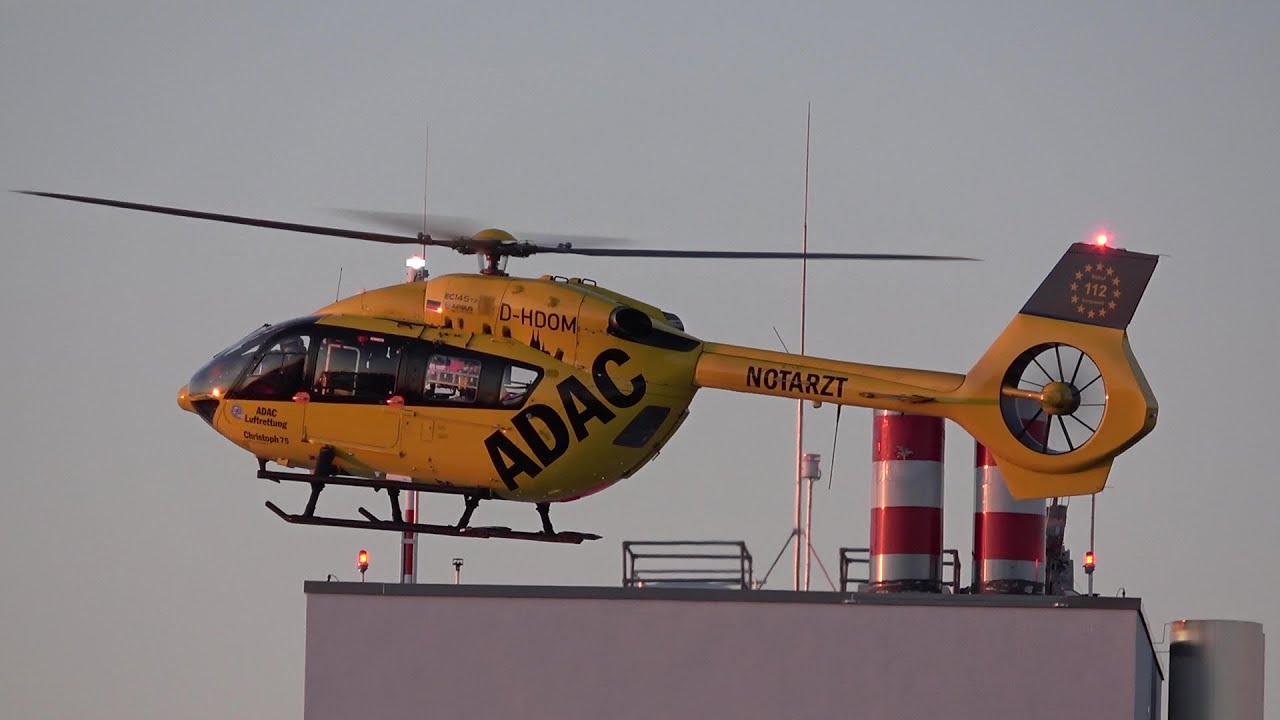 ITH Christoph Rheinland D-HDOM ADAC Luftrettung Köln startet an Uniklinik Bonn am 06.03.21