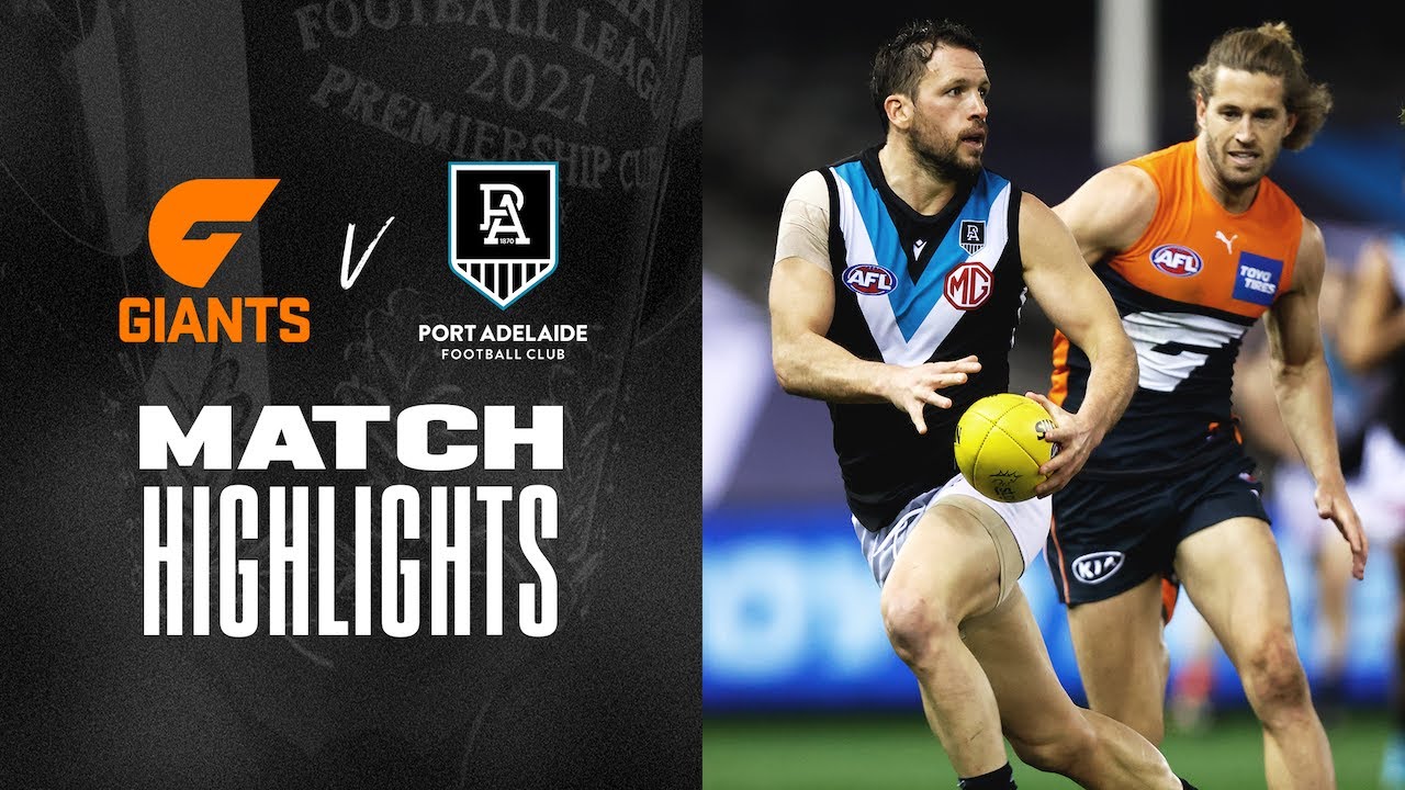 GWS Giants v Port Adelaide Highlights | Round 20, 2021 | AFL