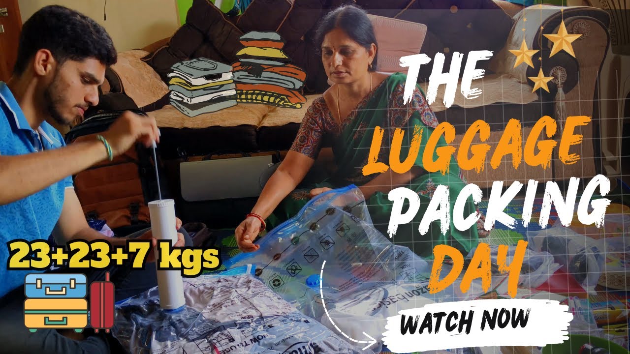The Packing DAY! ✈️🧳 | Entha luggage 2 trolleys lo eela ra ? |