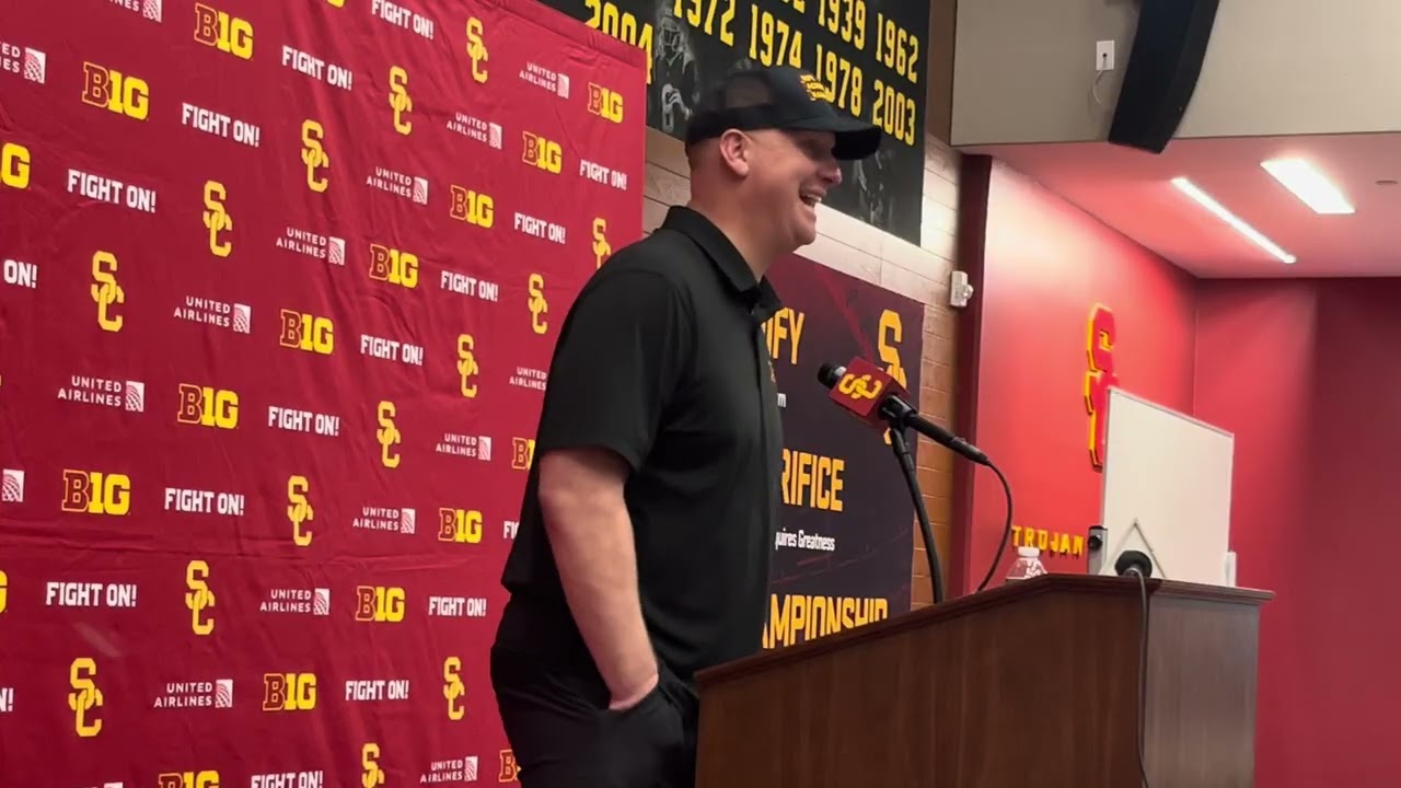 USC’s Offensive Coordinator / Quarterbacks Coach Luke Huard media availability (2/20/2026)