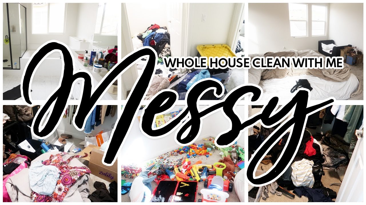 WHOLE MESSY HOUSE CLEAN WITH ME | THREE ALL DAY CLEAN WITH ME | EXTREME CLEANING MOTIVATION