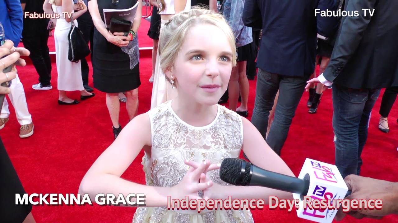 McKenna Grace at Independence Day: Resurgence on Fabulous TV