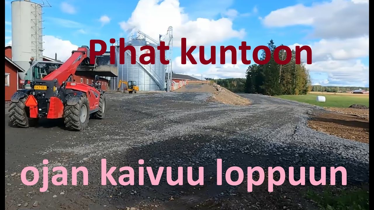 Pihan kunnostusta ja katsaus syysviljoihin