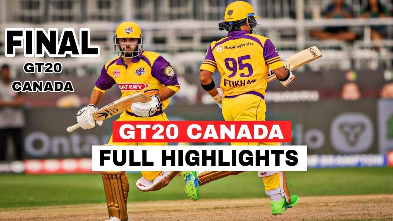 GT20 CANADA FINAL HIGHLIGHTS 2023 - Montreal Tigers Vs Surrey Jaguars