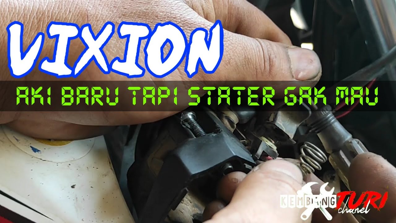vixion aki baru tapi stater gak mau