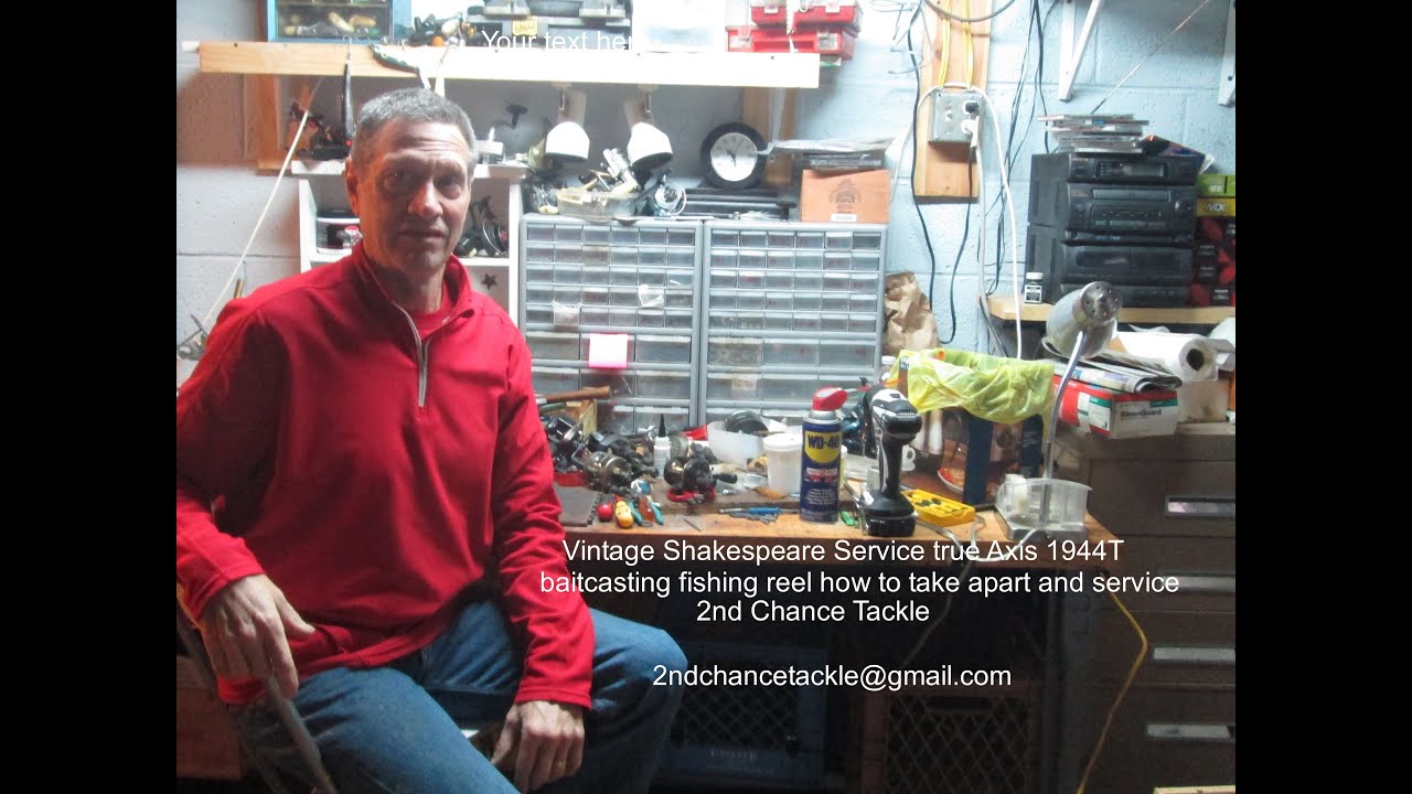 Vintage Shakespeare Service true Axis 1944T baitcasting fishing reel how to service