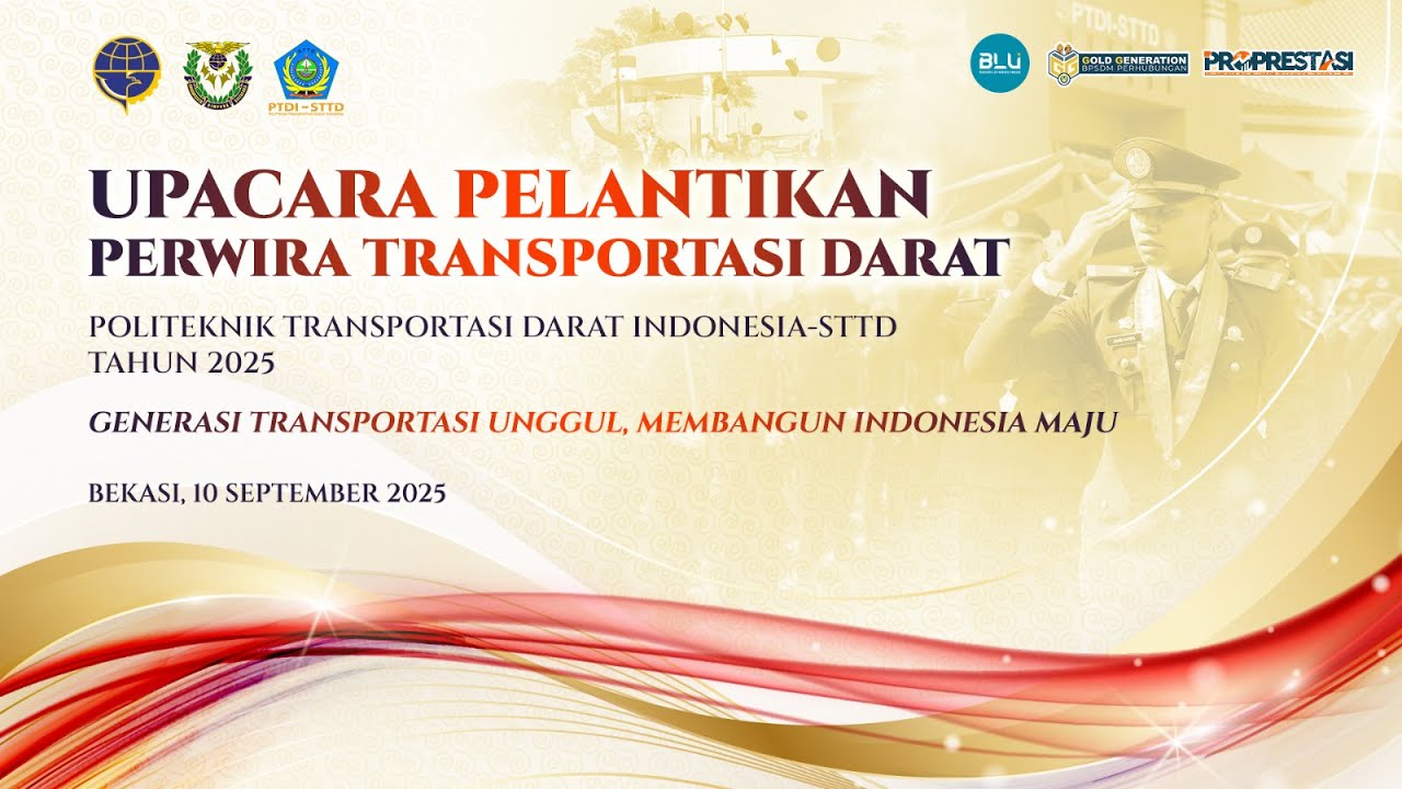 UPACARA WISUDA PERWIRA TRANSPORTASI DARAT PDTI-STTD TAHUN AKADEMIK 2024/2025
