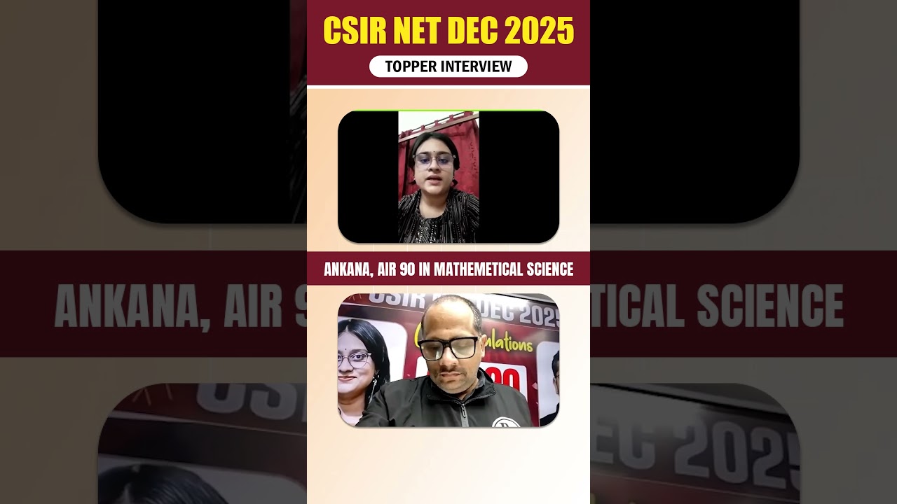 CSIR NET Dec 2026 Mai Kya Thi Topper Ki Strategy!! #mathematics #csirnetjrf #csirnet #pw