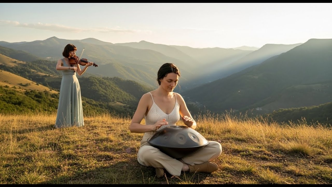 Ancient Forest Healing Music | Handpan & Violin  (1 Hour) – Elyra Handpan