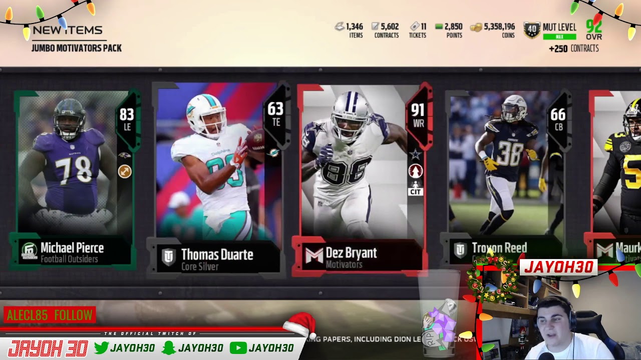 MOTIVATOR JUMBO BUNDLE! MADDEN 18 ULTIMATE TEAM PACK OPENING