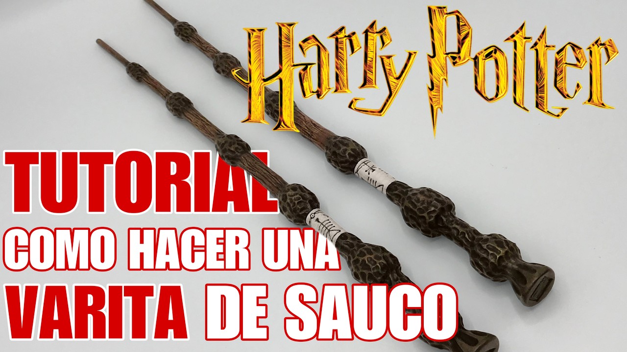 Tutorial VARITA DE SAUCO paso a paso HARRY POTTER - Sculpting Elder Wand